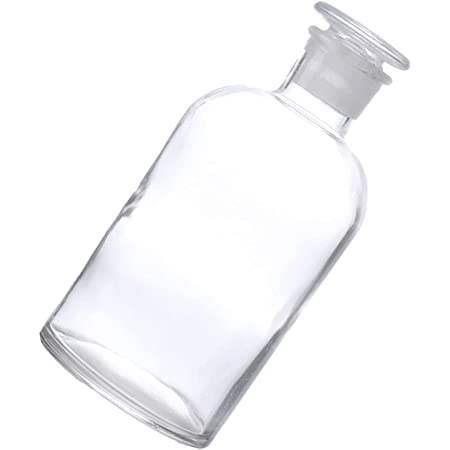 Botella solución, esmeríl, boca angosta