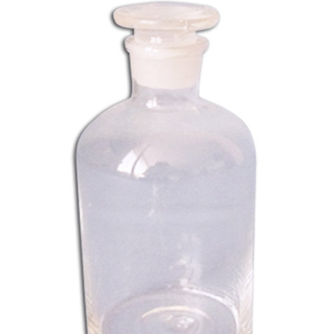 Botella solución, esmeríl, boca angosta