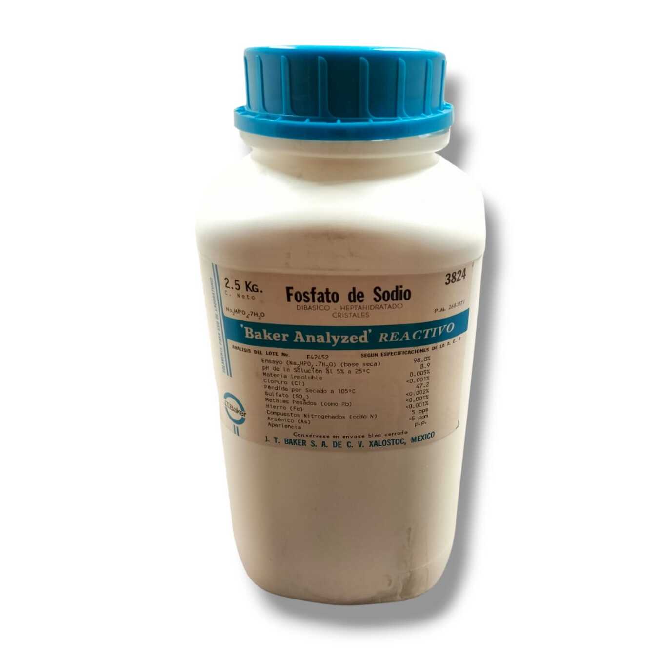 Fosfato de sodio Dibásico Heptahidratado