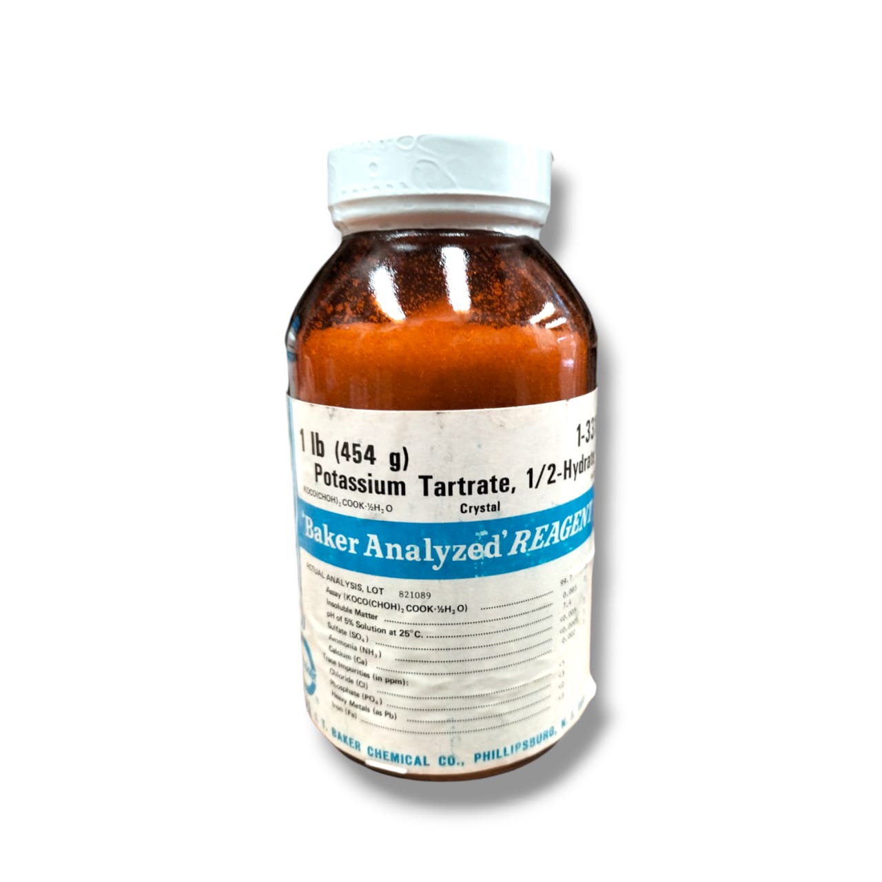 Tartato de Potasio 1/2 Hidratado